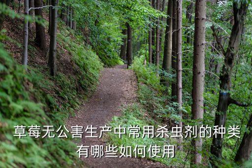  草莓無公害生產中常用殺蟲劑的種類有哪些如何使用