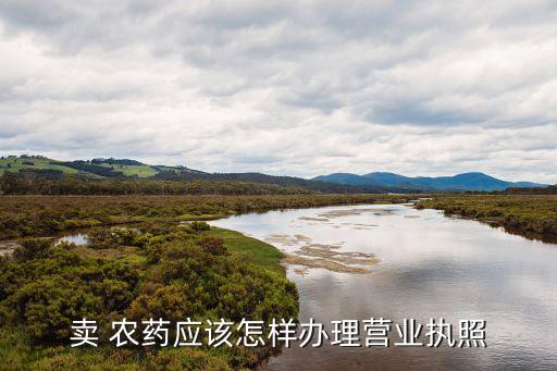 賣 農藥應該怎樣辦理營業執照