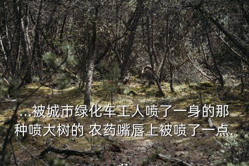 ...被城市綠化車(chē)工人噴了一身的那種噴大樹(shù)的 農(nóng)藥嘴唇上被噴了一點(diǎn)...