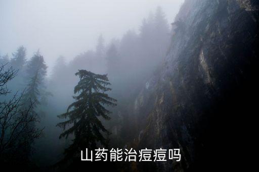  山藥能治痘痘嗎