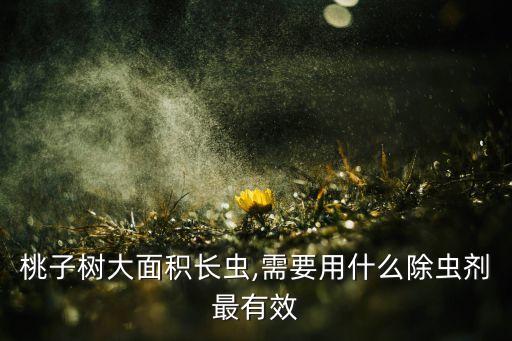 桃子樹大面積長(zhǎng)蟲,需要用什么除蟲劑最有效