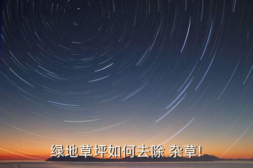 綠地草坪如何去除 雜草!