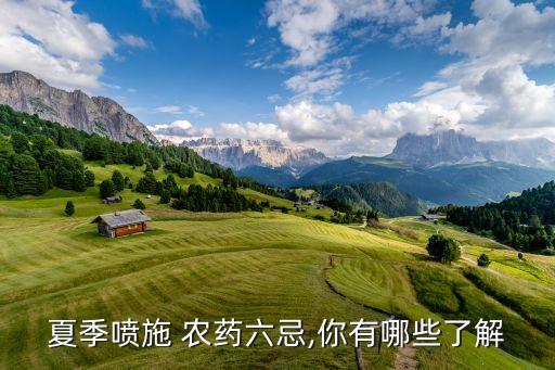 高溫天打農藥注意什么