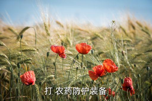 打 農藥防護裝備