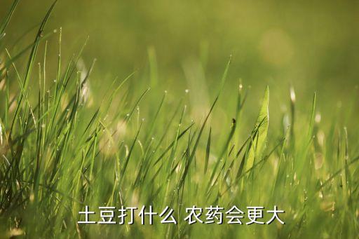  土豆打什么 農(nóng)藥會更大