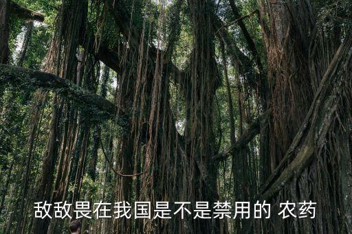 敵敵畏在我國(guó)是不是禁用的 農(nóng)藥