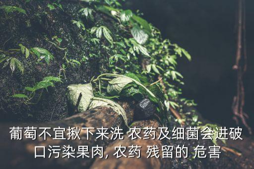 農藥殘留在手上有什么危害,過量農藥殘留屬于什么危害