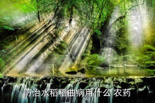 防治水稻稻曲病用什么 農藥