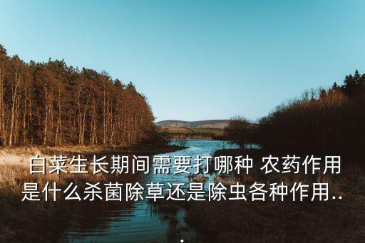 白菜生長(zhǎng)期間需要打哪種 農(nóng)藥作用是什么殺菌除草還是除蟲各種作用...