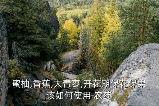 蜜柚,香蕉,大青棗,開花期保花保果該如何使用 農藥