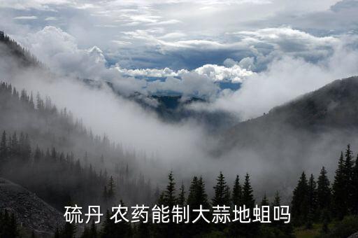 硫丹 農藥能制大蒜地蛆嗎