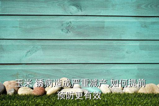 ,玉米銹病什么時間打好農藥