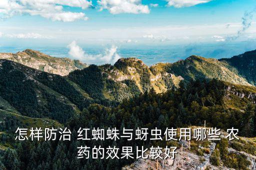 春天的紅蜘蛛打什么農藥,紅蜘蛛用什么農藥效果好
