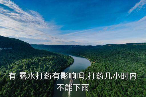 有 露水打藥有影響嗎,打藥幾小時內不能下雨