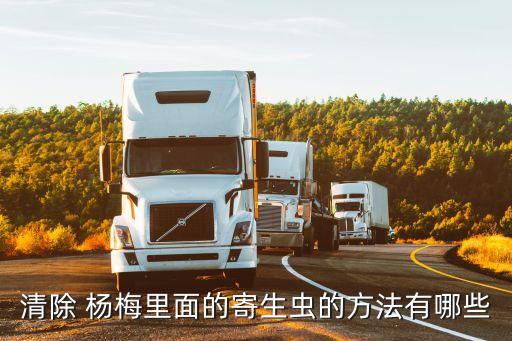 清除 楊梅里面的寄生蟲的方法有哪些