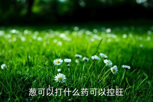 蔥可以打什么藥可以控旺