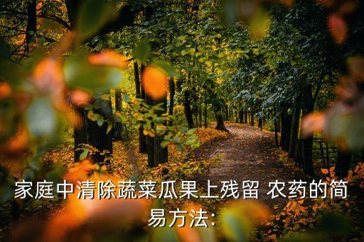 農藥去除率比值什么意思,去除水果上的農藥用什么方法