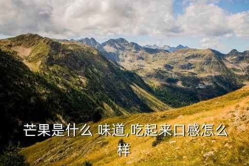  芒果是什么 味道,吃起來口感怎么樣