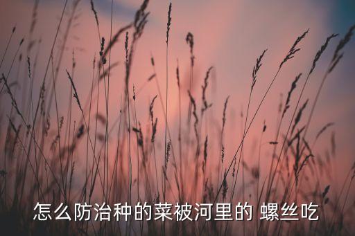 螺絲蟲有什么農藥,天螺絲用什么農藥