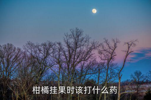 打什么農藥讓桔子光亮,桔子爛果用什么農藥