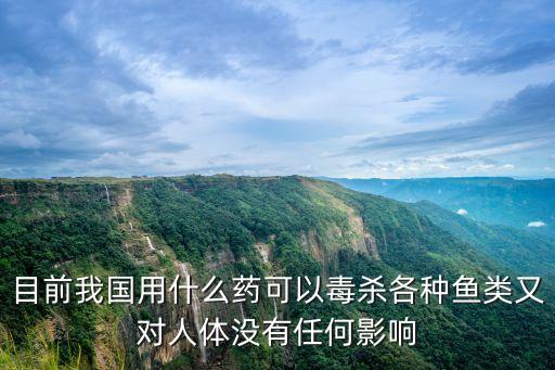 什么農藥可以毒魚6,藥魚用什么農藥最好無毒