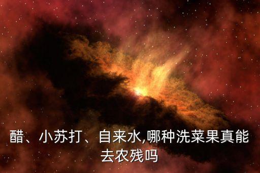 醋、小蘇打、自來水,哪種洗菜果真能去農殘嗎