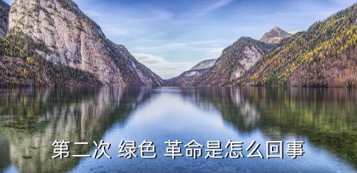 第二次 綠色 革命是怎么回事