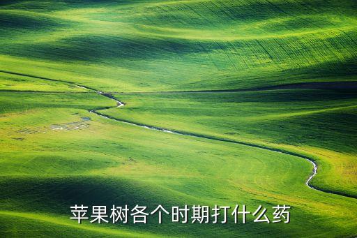  蘋果樹各個時期打什么藥
