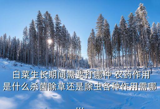  白菜生長期間需要打哪種 農藥作用是什么殺菌除草還是除蟲各種作用需哪...