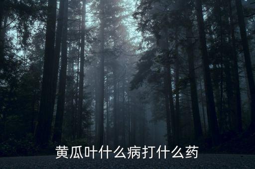 黃瓜葉什么病打什么藥