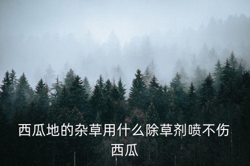  西瓜地的雜草用什么除草劑噴不傷 西瓜