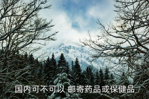 國內可不可以 郵寄藥品或保健品