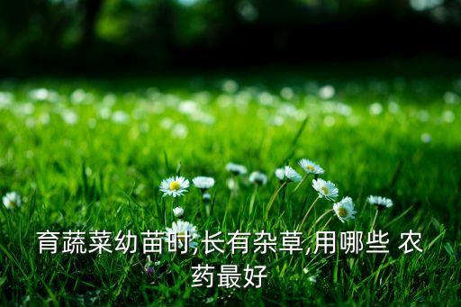 育蔬菜幼苗時,長有雜草,用哪些 農藥最好