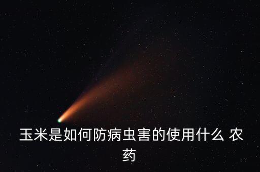  玉米是如何防病蟲害的使用什么 農藥