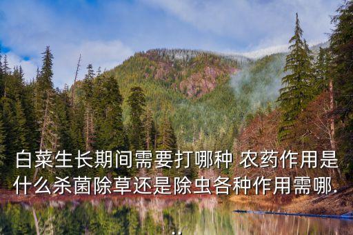 白菜生長期間需要打哪種 農(nóng)藥作用是什么殺菌除草還是除蟲各種作用需哪...