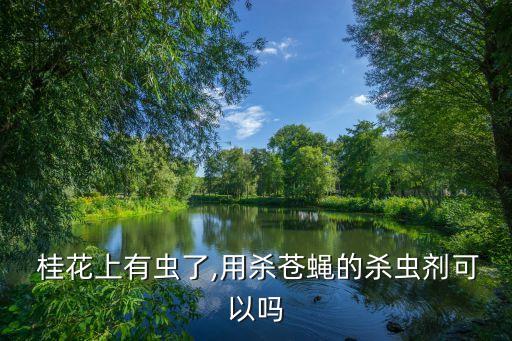  桂花上有蟲了,用殺蒼蠅的殺蟲劑可以嗎