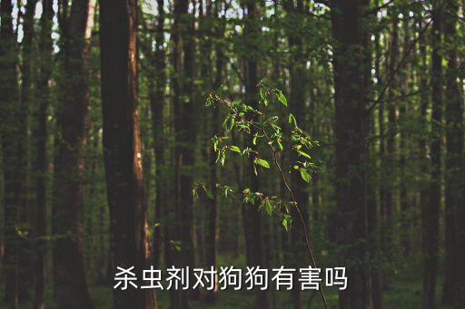 殺蟲劑對狗狗有害嗎