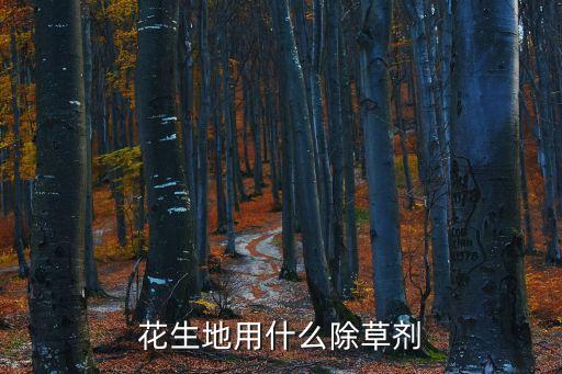 花生地用什么除草劑