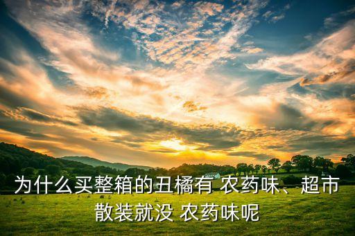 小橘子上的農藥是什么,橘子聞起來有股農藥味兒是什么