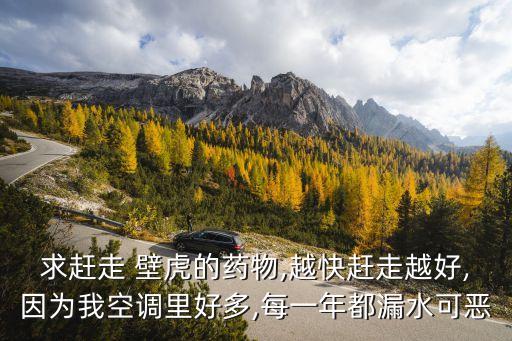 求趕走 壁虎的藥物,越快趕走越好,因為我空調里好多,每一年都漏水可惡