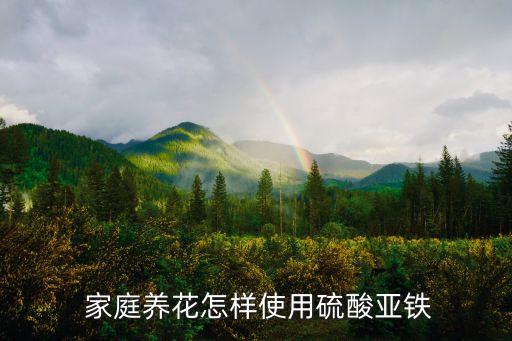  家庭養花怎樣使用硫酸亞鐵
