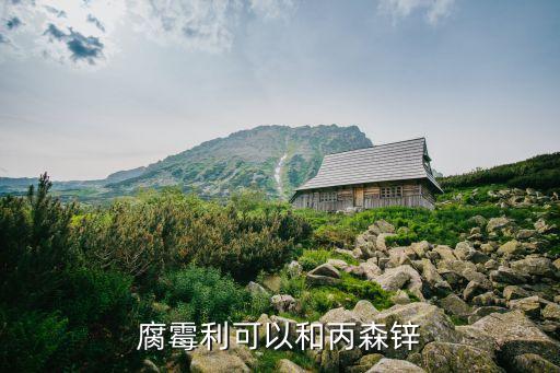 腐霉利可以和丙森鋅