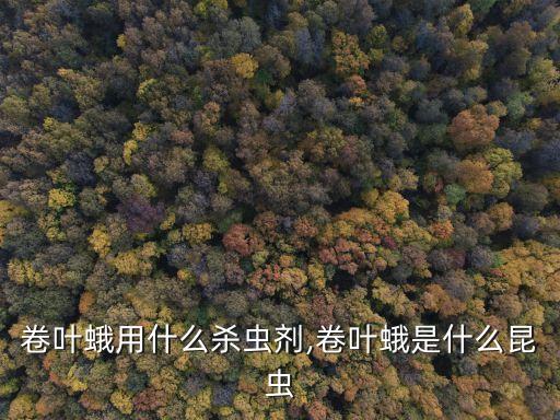 卷葉蟲長什么樣,用什么農藥殺卷葉蟲