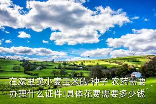 在家里賣小麥玉米的 種子 農藥需要辦理什么證件!具體花費需要多少錢