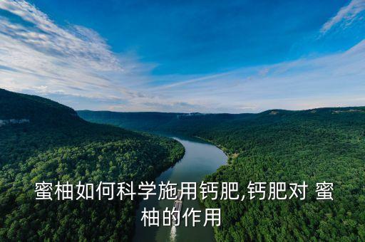  蜜柚如何科學(xué)施用鈣肥,鈣肥對 蜜柚的作用