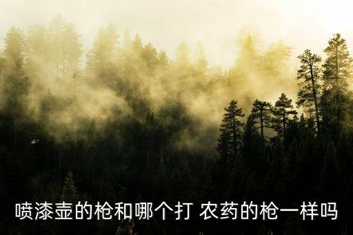 噴農藥現在用什么槍,噴荔枝用什么農藥