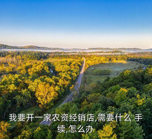 我要開一家農資經銷店,需要什么 手續,怎么辦