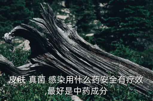 皮膚 真菌 感染用什么藥安全有療效,最好是中藥成分