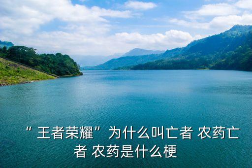 王者農藥的由來是什么,農藥666名字的由來是什么