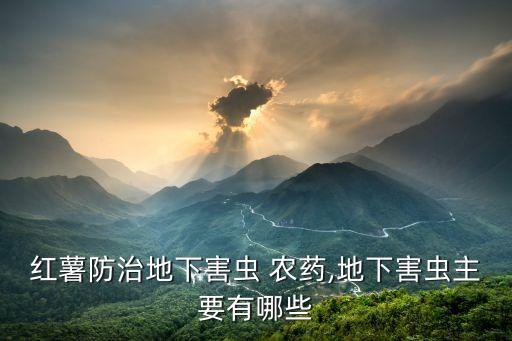 什么農藥噴番薯蟲好吃,花生呀蟲噴什么農藥